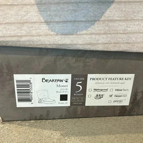 BEARPAW Monet Cow suede,wool blend,sheepskin Never wet,faux fur collar Moc boot - Picture 14 of 16